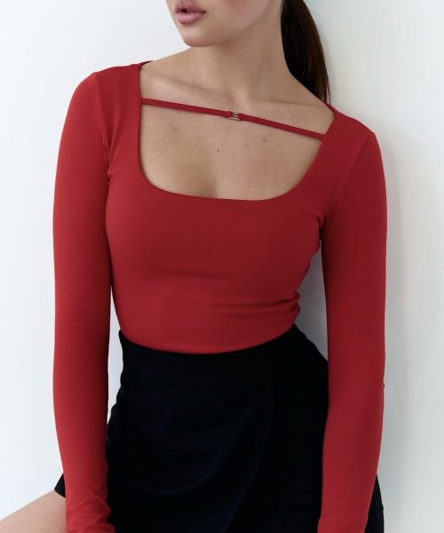 Κορμάκι Square Neck με Τιράντα